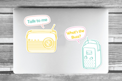 Vintage Radios| Colored Hand Drawn Retro Alarm Product Image 3