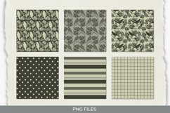 Vintage Raven and Floral Seamless Pattern Paper Pack Product Image 1
