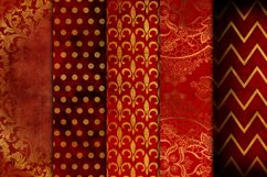 Red &amp; Gold Vintage Papers Product Image 3