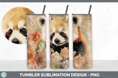 Bundle of six Decoupage Red Pandas Tumbler designs.
