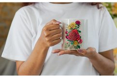 Vintage Red Rose Mug sublimation design Product Image 2