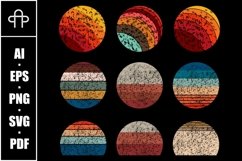 Vintage retro background set collection Product Image 1