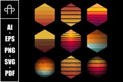 Vintage retro background set collection Product Image 1
