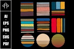 Vintage retro background set collection Product Image 1