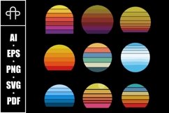 Vintage retro background set collection Product Image 1