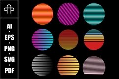 Vintage retro background set collection Product Image 1