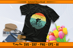 Vintage Retro Bicycle Cycling SVG Design for Bikers Product Image 2