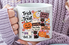 Vintage Retro Halloween Doodle PNG- Trick or Treat Product Image 5