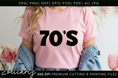 Retro Vintage 70'S Vibe SVG 70 Birthday SVG Disco Party SVG Product Image 5