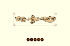 Vintage ribbon swirls set Illustrations Product Image 1