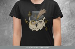 Vintage Rich Owl SVG Product Image 1