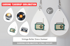 Vintage Roller Disco Summer Earring Product Image 1