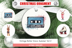 Vintage Roller Disco Summer Ornament Product Image 1