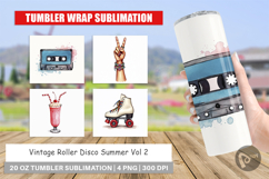 Vintage Roller Disco Summer Tumbler Product Image 1