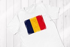 Romanian Grunge Flag Distressed Sublimation Backgrounds Product Image 2