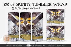 Vintage Skinny Tumbler Design, Sublimation Tumbler Wrap, Skinny Tumbler 20 OZ, Rose And Dragonfly, Floral Sublimation Designs, Seamless Full Wrap, Flower Sublimation Waterslide, Vintage Tumbler Decal, Printable Vintage Png, V Split Tumbler Design