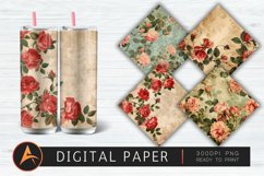Vintage Roses Digital Paper Product Image 1