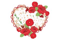 Vintage Roses Ornament and Heart Product Image 3