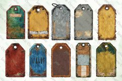 Vintage Ruined Metal Tags Bundle Product Image 5