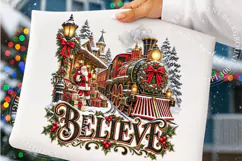 Vintage Santa Christmas PNG Product Image 4