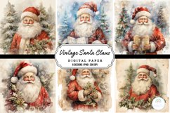 Vintage Santa Claus Background Product Image 1