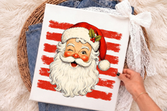 Vintage Santa Claus PNG - Christmas Sublimation Design Product Image 2