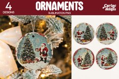 Vintage Santa Ornaments