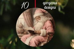 Vintage Christmas Ornament Bundle / Vintage Sublimation Png Product Image 2