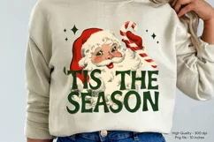 Vintage Santa Png Christmas Sublimation Retro Santa Png
