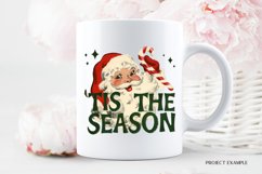 Vintage Santa Png Christmas Sublimation Retro Santa Png