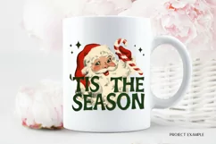 Vintage Santa Png Christmas Sublimation Retro Santa Png