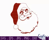 Vintage Santa Claus Christmas Farmhouse Sign Svg Product Image 2