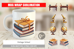 Mug Wrap Vintage School Day Product Image 1