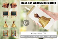 Glass Can Vintage School Day Product Image 1
