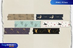 Vintage Scorpio Sign Seamless Pattern Tape Product Image 1