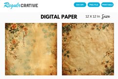 Vintage Scrapbook Digital Paper Product Image 1