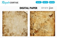 Vintage Scrapbook Digital Paper Product Image 1