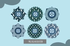 Vintage Seahorse pattern Button Product Image 1