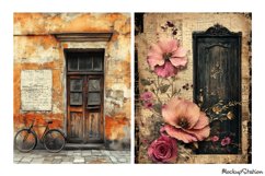Old Door Junk Journal Pages | Vintage Scrapbooking JPG Product Image 2