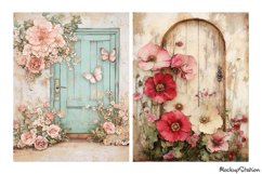 Old Door Junk Journal Pages | Vintage Scrapbooking JPG Product Image 2