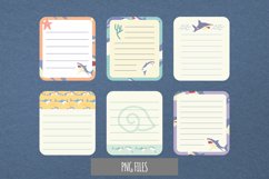 Vintage Shark Seamless Pattern Shaped Journaling Page Product Image 1
