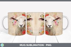 GorgeousDecoupage Sheep Mug Wrap design.