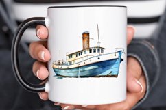 Vintage Ship Watercolor PNG Clipart Product Image 2