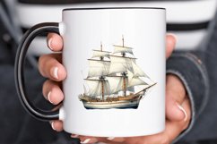 Vintage Ship Watercolor PNG Clipart Product Image 3