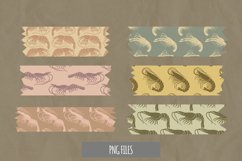 Vintage Shrimp Seamless Pattern Tape Product Image 1