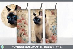 GorgeousDecoupage Siamese Cats Tumbler design.