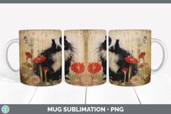 GorgeousDecoupage Skunks Mug Wrap design.
