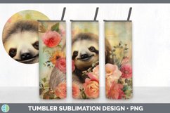GorgeousDecoupage Sloths Tumbler design.