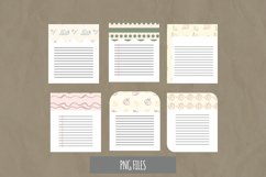 Vintage Snail Seamless Pattern Shaped Journaling Page Product Image 1