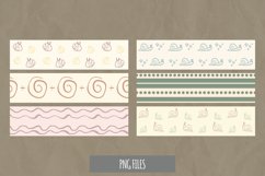 Vintage Snail Seamless Pattern Stripe Product Image 1